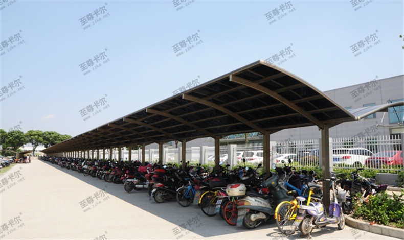 看看（kàn）這些新樣式自行（háng）車棚圖片,設計自行車棚時要注意哪些問題