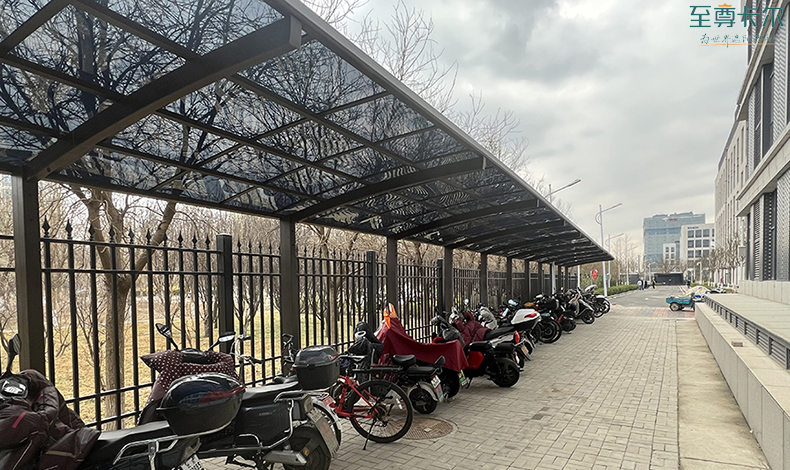 充電電動車棚圖（tú）片？小區充電樁車棚圖片？